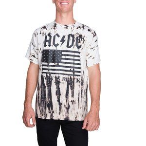AC/DC Man In Black Tour metal rock Tie Dye Official T-Shirt 3XL NWT